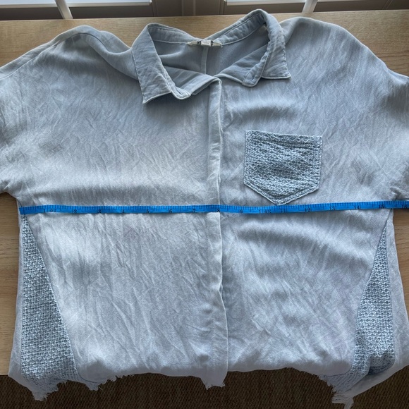 Umgee Acid-wash Button Down/Up with pocket & side details - Size S - Picture 13 of 15